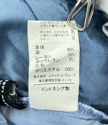 グリーンレーベルリラクシング レーヨン混 リネンイージーパンツ レディース SIZE 38 (M) green label relaxing