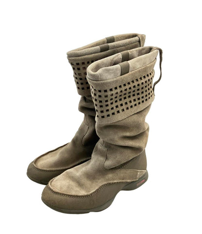 Reebok ミドルブーツ スエード レディース SIZE 24.5 (L) リーボック
