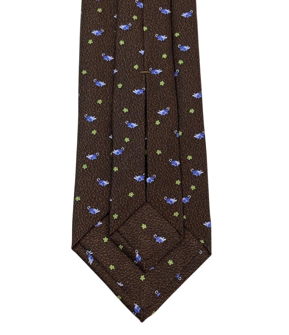 美品 ブルガリ ネクタイ シルク100% メンズ BVLGARI