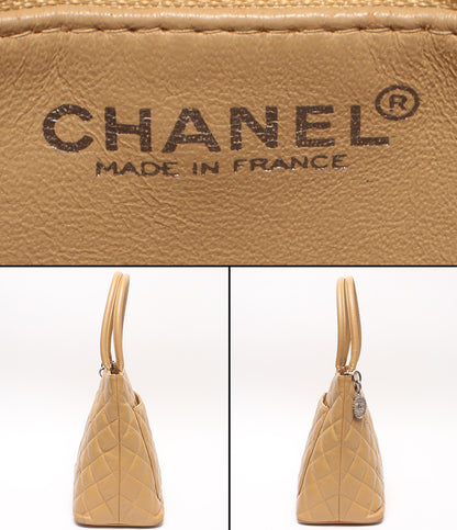 CHANEL トートバッグ シルバー金具 キャビアスキン 復刻トート メダリオン マトラッセ A01804 レディース シャネル