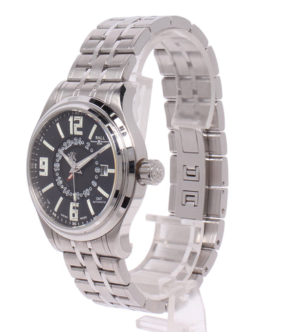 BALLWATCH 腕時計 ボイジャー GMT トレインマスター 自動巻き ブラック GM1050D-S1AJ-BK メンズ ボールウォッチ