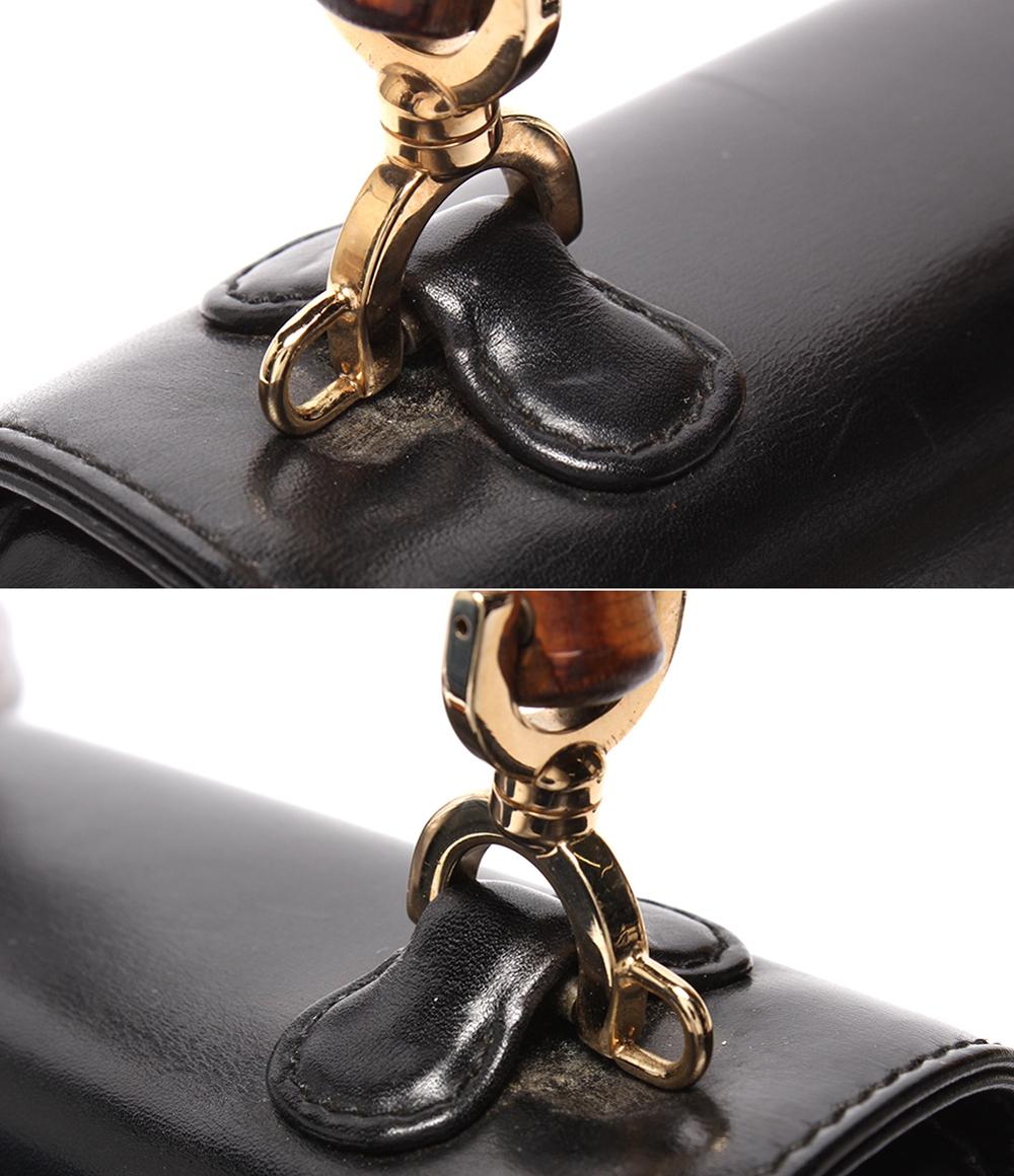 GUCCI 2way ハンドバッグ ショルダーバッグ 肩掛け 斜め掛け バンブー