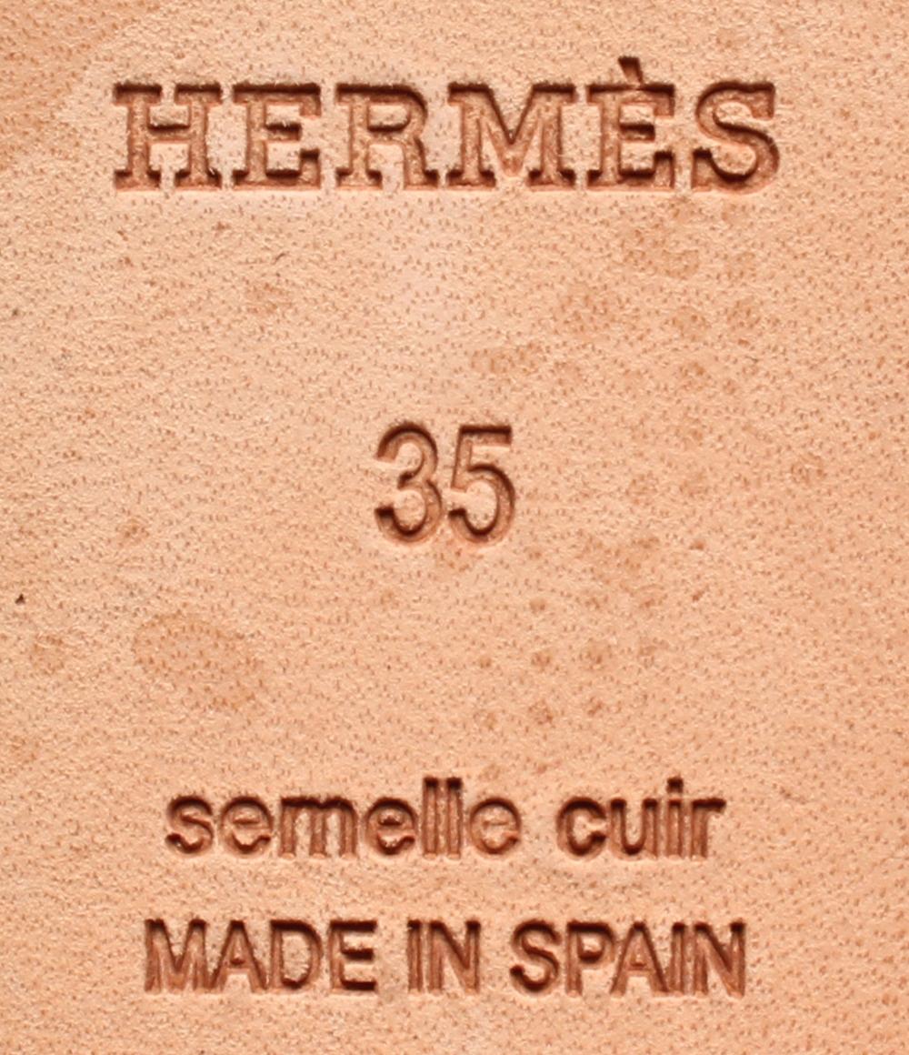 HERMES レースアップサンダル エスパドリーユ フラットシューズ e59278i レディース SIZE 35 (22.5cm) エルメス