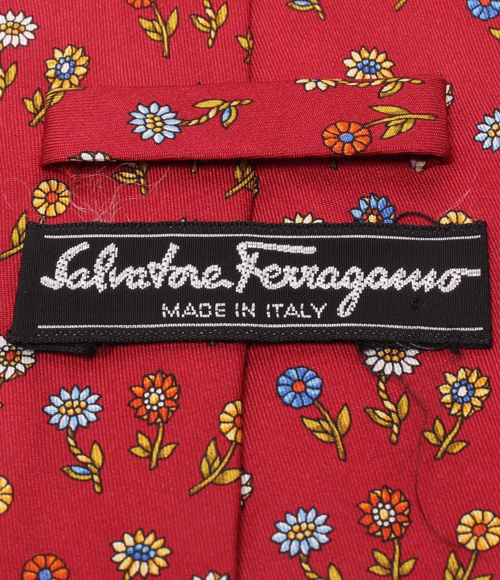 美品 サルバトーレフェラガモ ネクタイ シルク100％ メンズ Salvatore Ferragamo