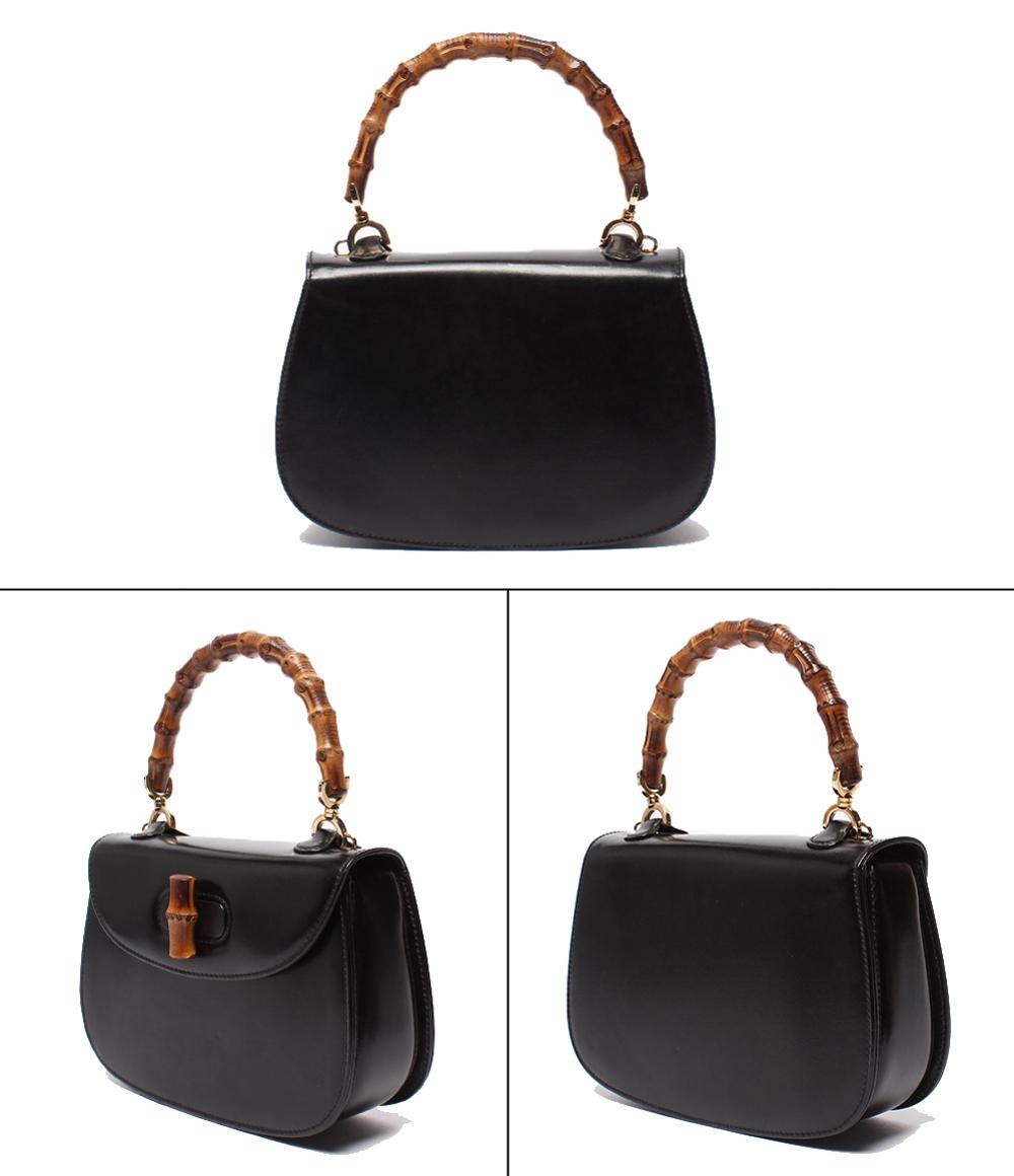 GUCCI 2way ハンドバッグ ショルダーバッグ 肩掛け 斜め掛け バンブー