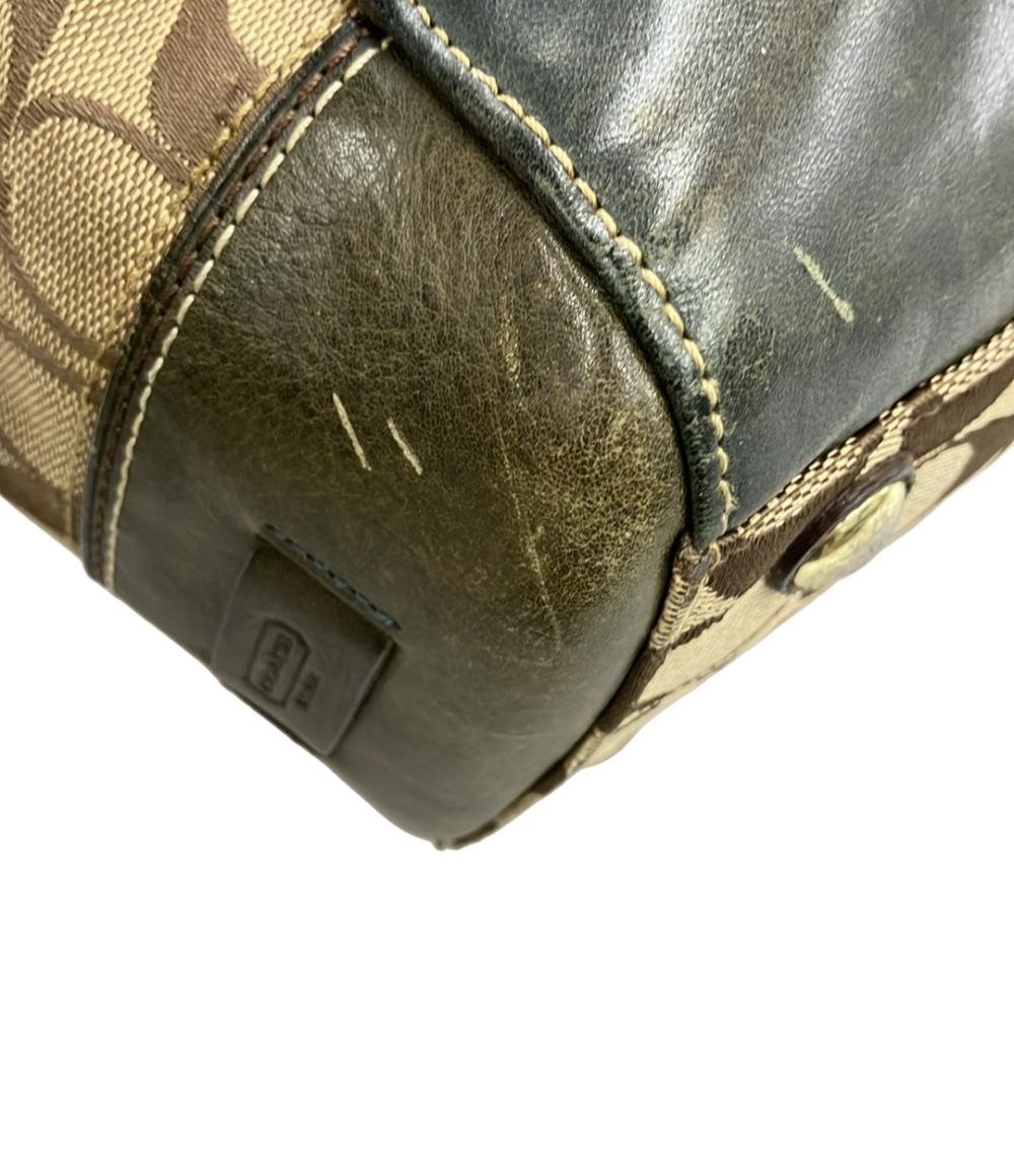 COACH トートバッグ ハンドバッグ ハンプトンズ キャリーオール シグネチャー 11063 レディース コーチ