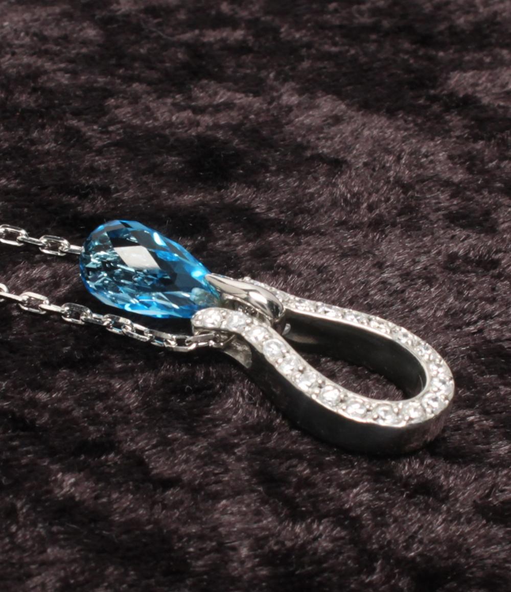 美品 IEI ネックレス SV925 ブルートパーズ レディース