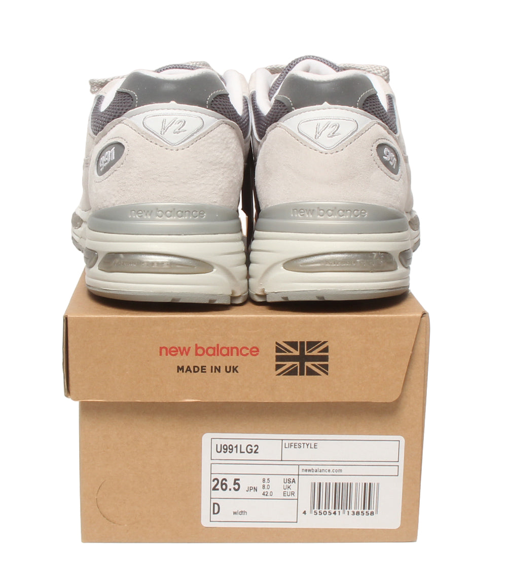 美品 NEW BALANCE ローカットスニーカー U991LG2 メンズ SIZE USA 8 1/2 ニューバランス