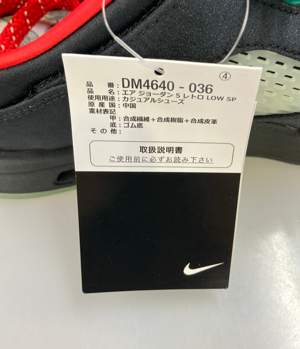 美品 NIKE ローカットスニーカー × CLOT エアジョーダン 5 レトロ LOW SP DM4640-036 メンズ SIZE 28.5 (XL) ナイキ