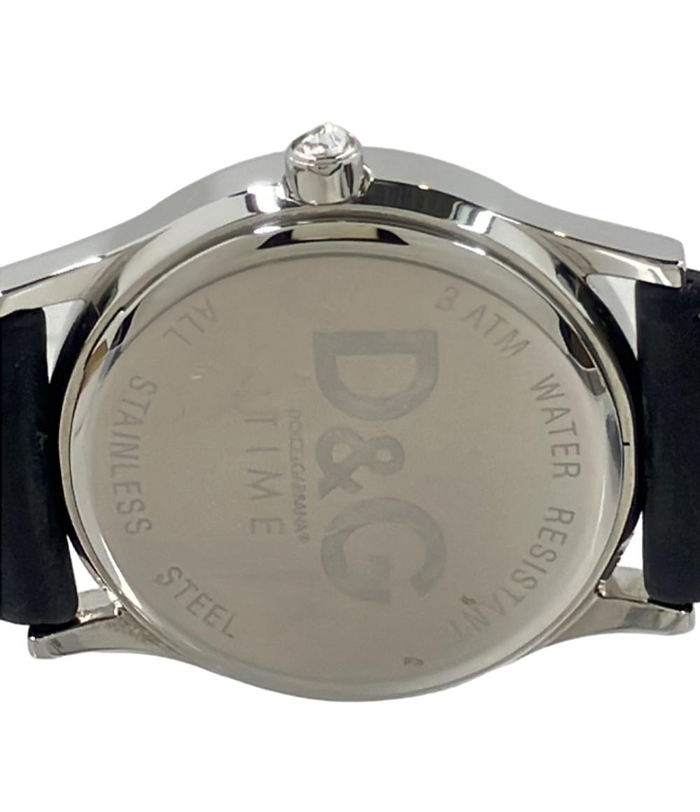 D&G 腕時計 クオーツ ブラック レディース メンズ ディーアンドジー