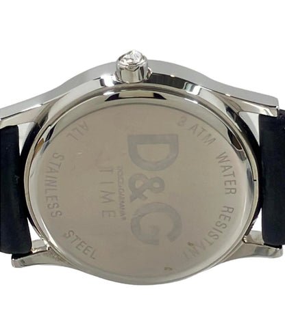 D&G 腕時計 クオーツ ブラック レディース メンズ ディーアンドジー