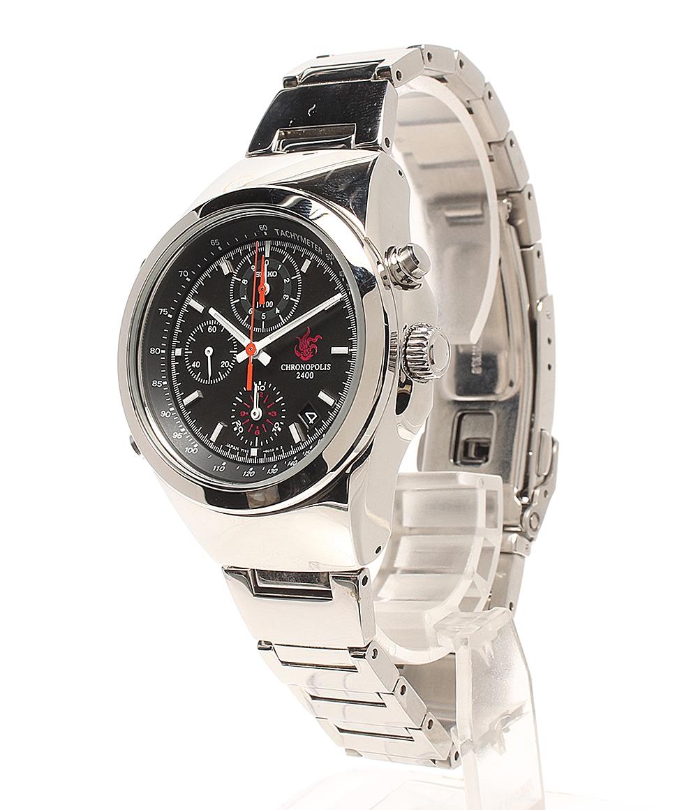 SEIKO 腕時計 クロノ・クロスコラボ クロノポリス2400 クオーツ ブラック 7T52-6000 メンズ セイコー