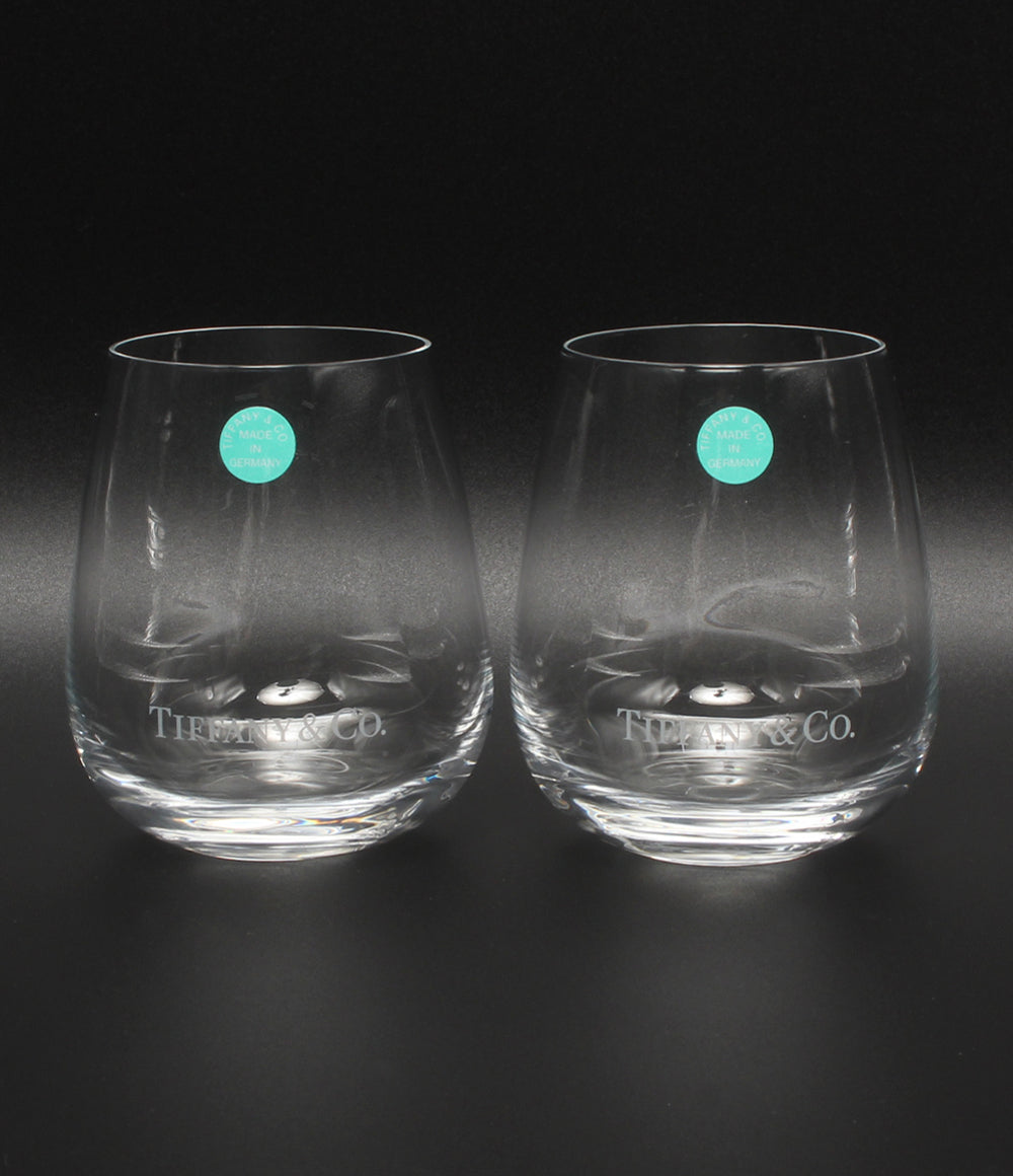 美品 Tiffany & Co. グラス タンブラー 2点セット ペア TCO ティファニー
