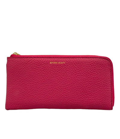 美品 NATURAL BEAUTY Ｌ字ファスナー長財布 レディース ナチュラルビューティー