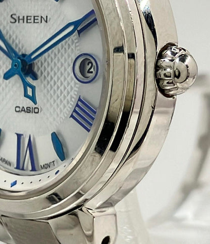 CASIO 腕時計 SHEEN シーン ソーラー シルバー SHE-4516 レディース カシオ