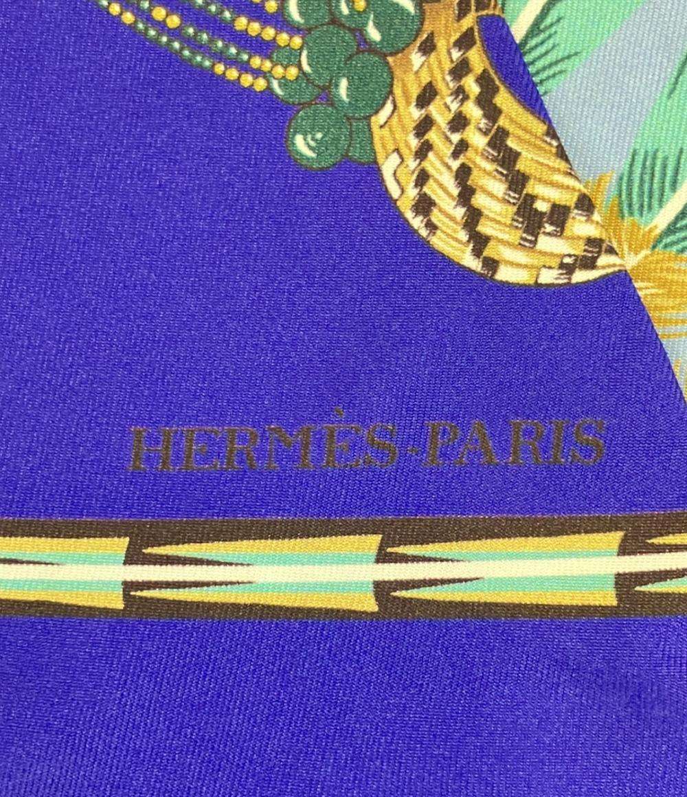 美品 エルメス スカーフ シルク100% マキシツイリー レディース HERMES