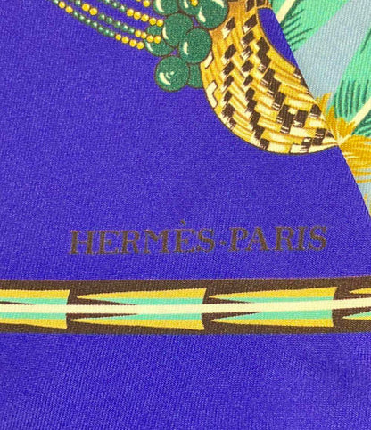 美品 エルメス スカーフ シルク100% マキシツイリー レディース HERMES