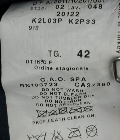 エンポリオ・アルマーニ レザーコート レディース SIZE TG 42 (XL) Emporio Armani