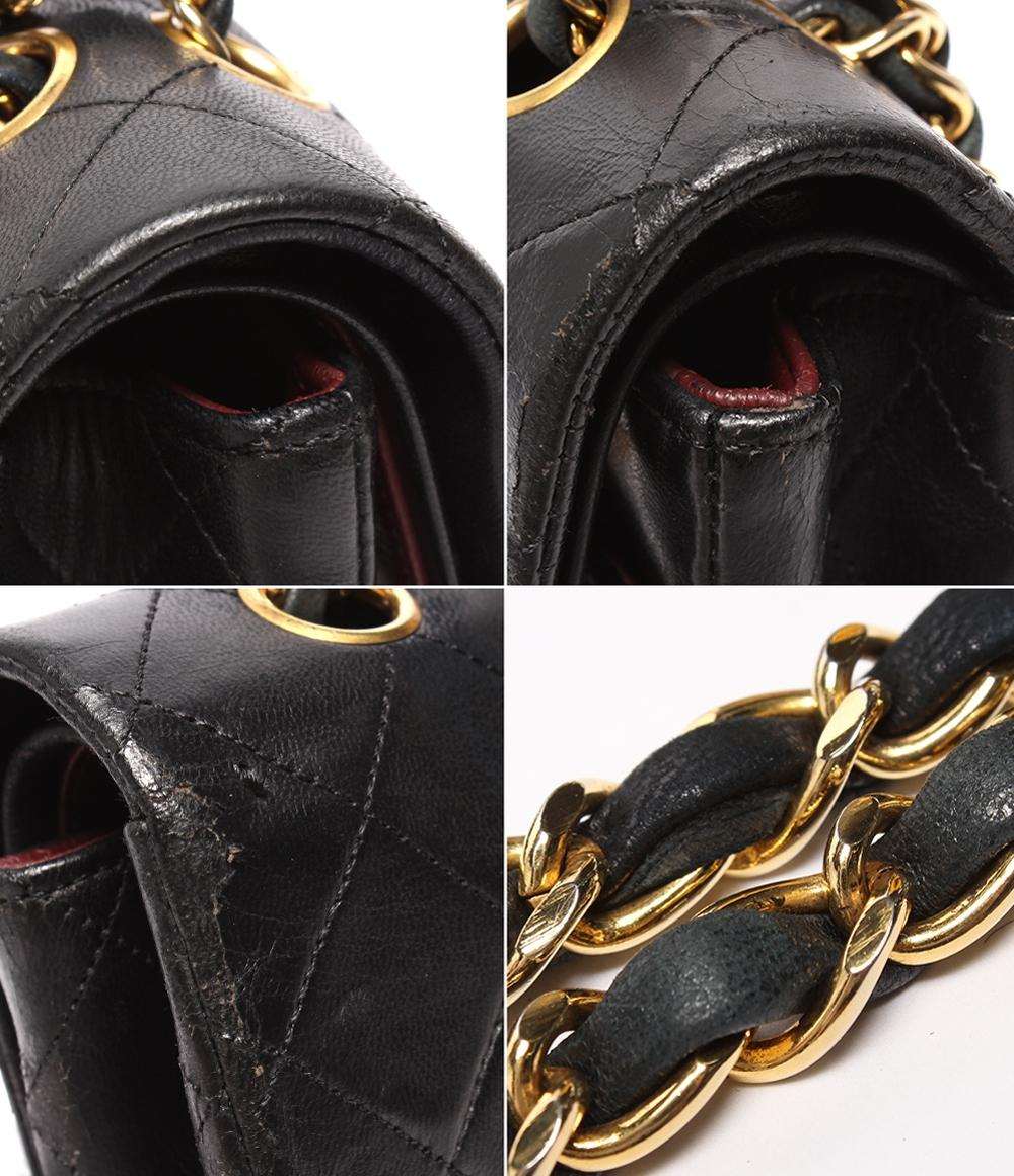 CHANEL ショルダーバッグ　マトラッセ　ダブルチェーン　ゴールド金具 シャネル ハンドバッグ ショルダーバッグ 肩掛け ダブルフラップ