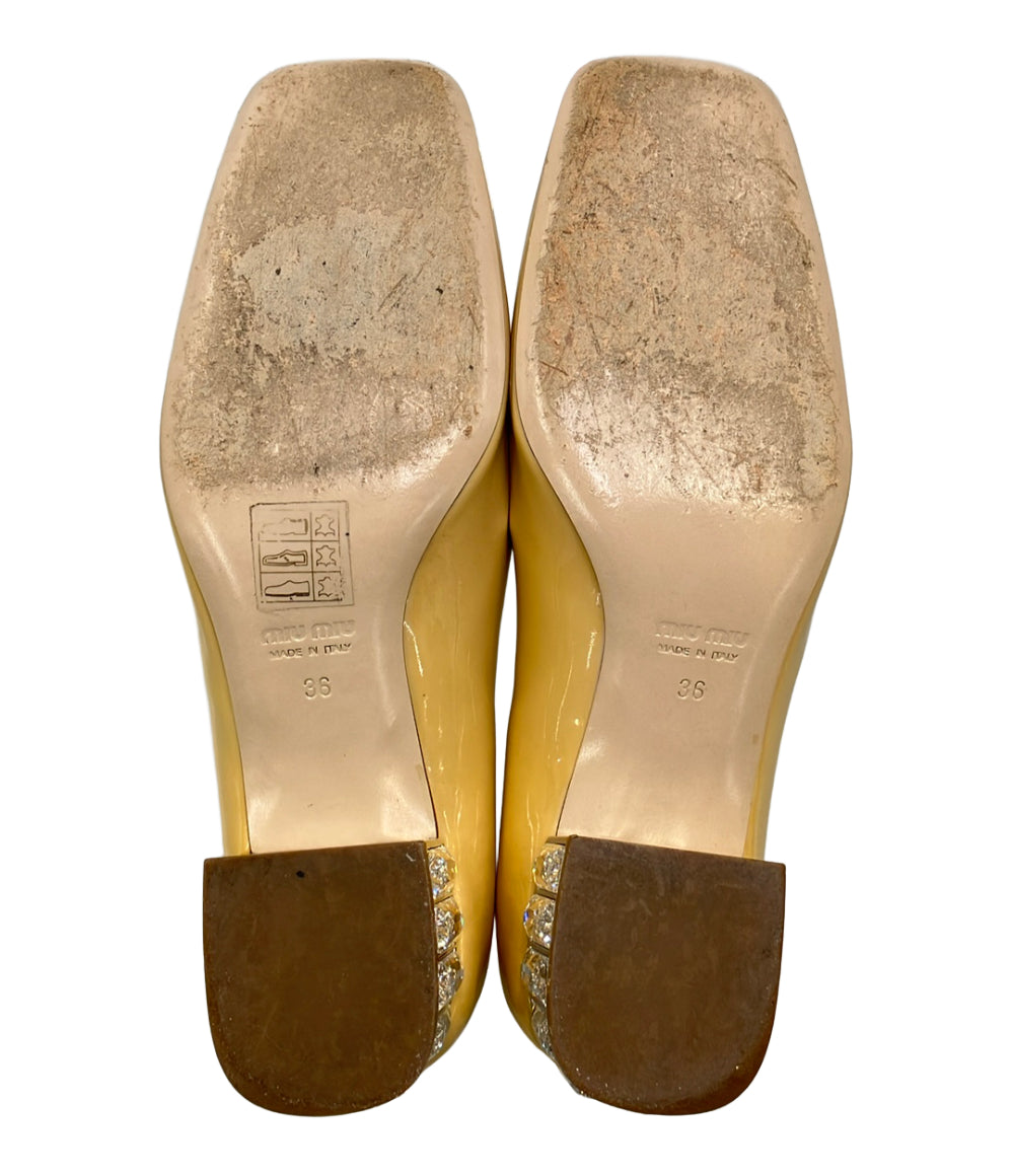 Miu Miu パンプス チャンキーヒール レディース SIZE 36 ミュウ ミュウ
