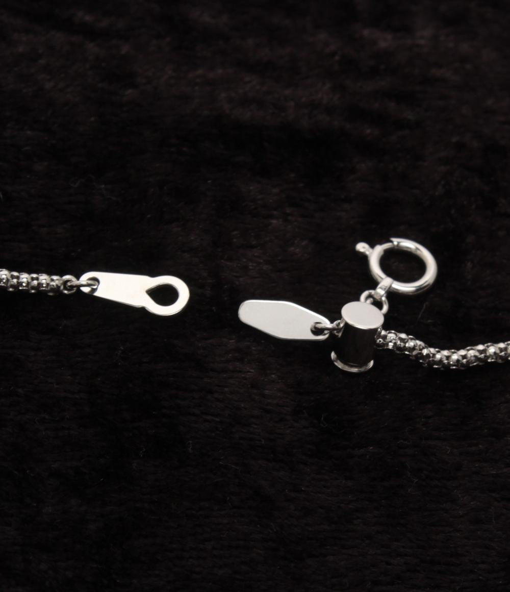 美品 ネックレス K18WG Pt900 イエローダイヤ 1.00ct 1.01ct 1.04ct スイング レディース