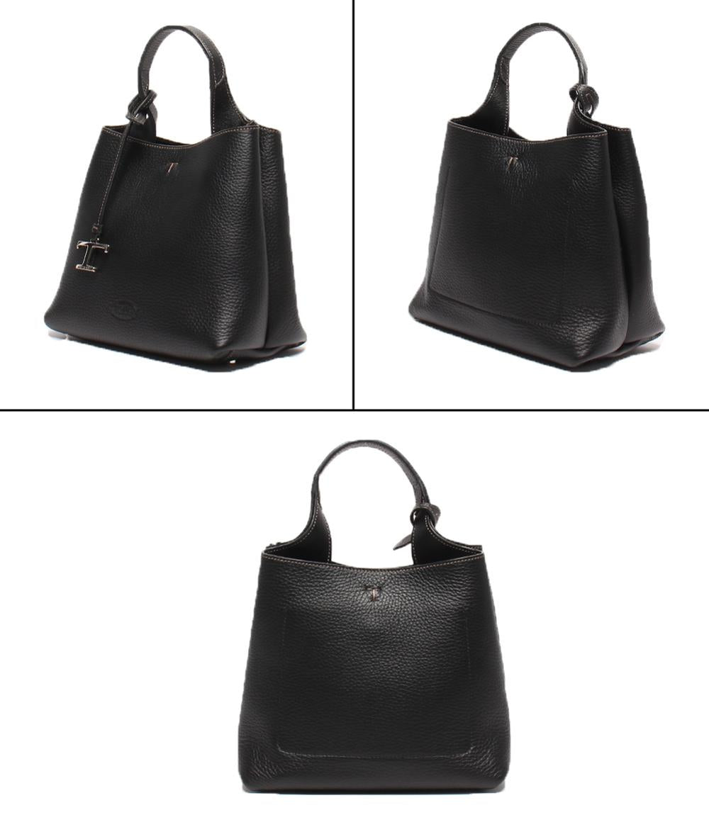 美品 トッズ 2wayショルダーバッグ ハンドバッグ 斜め掛け マイクロ Tタイムレス レディース TOD’S