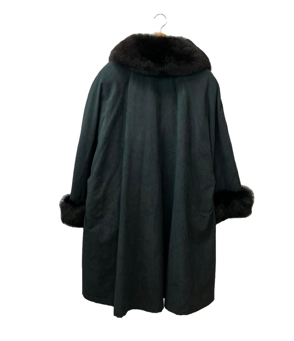 アレグリ フェイクスエードコート フォックスファー レディース SIZE 9AR (M) allegri