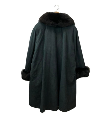 アレグリ フェイクスエードコート フォックスファー レディース SIZE 9AR (M) allegri