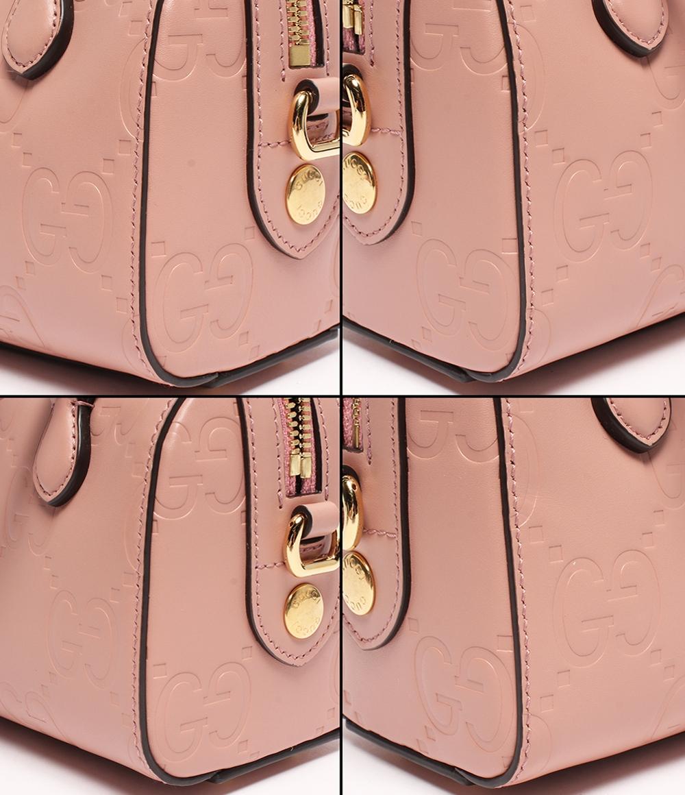 美品 グッチ 2wayショルダーバッグ ハンドバッグ 斜め掛け スーパーミニ シマ 790130 0416 レディース GUCCI