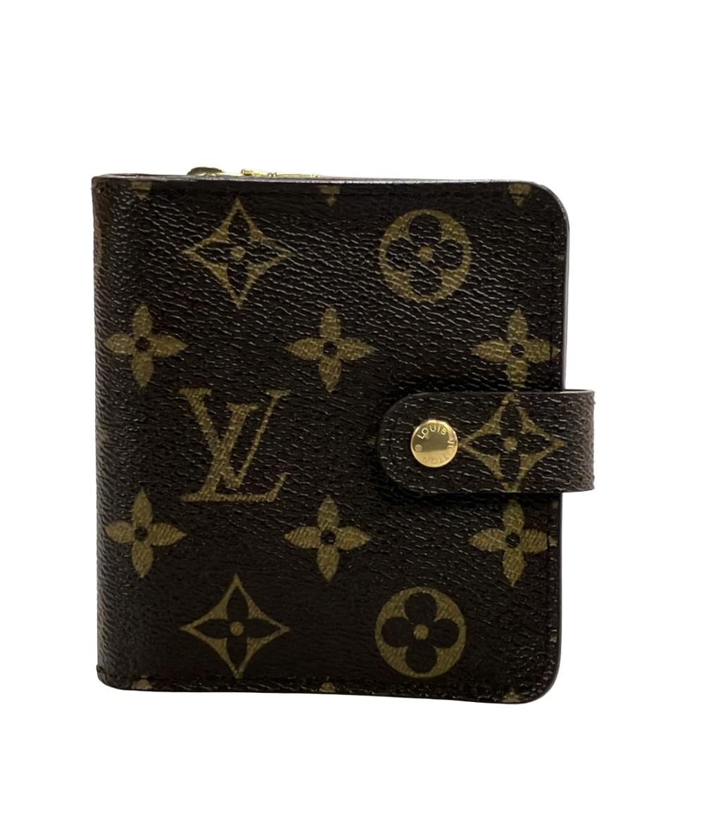 ルイ・ヴィトン 二つ折り財布 コンパクトジップ モノグラム M61667 レディース LOUIS VUITTON