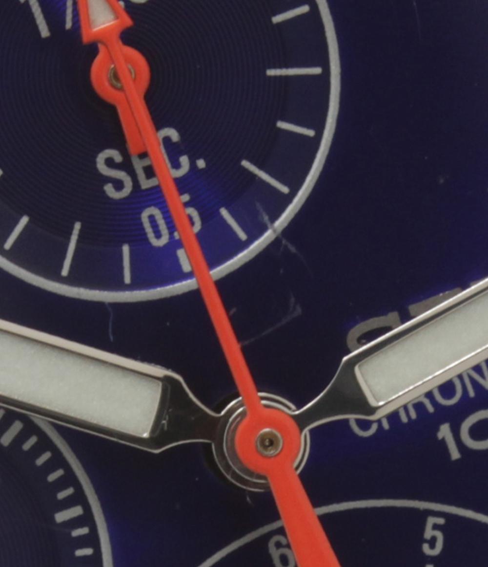 SEIKO 腕時計 パイロット クオーツ ブルー系 7T92-0CF0 メンズ セイコー