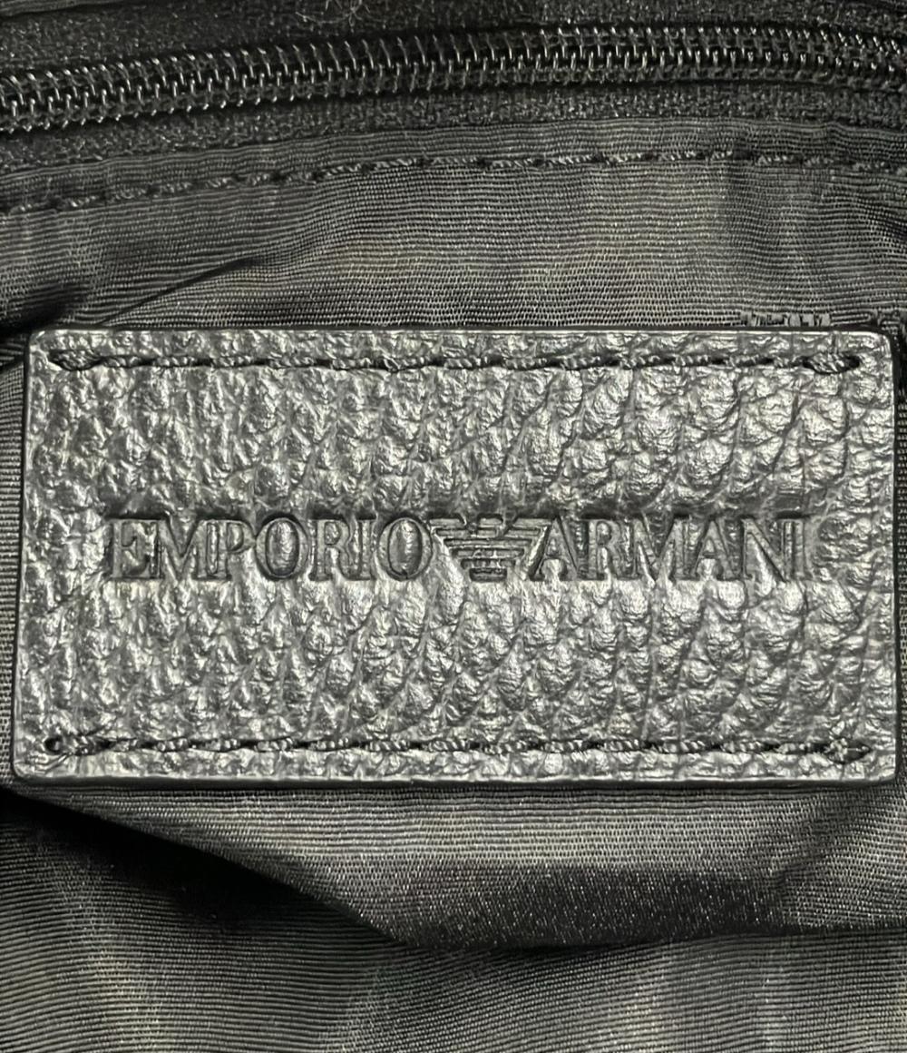 Emporio Armani 2WAY ボストンバッグ ショルダーバッグ 斜め掛け 布帛