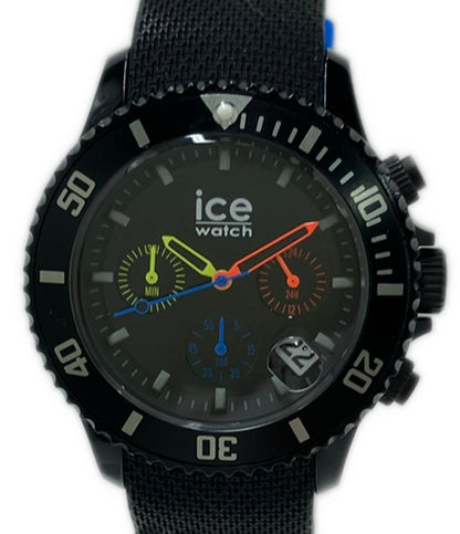 美品 ice watch 腕時計 クオーツ ブラック 021600 メンズ アイスウォッチ