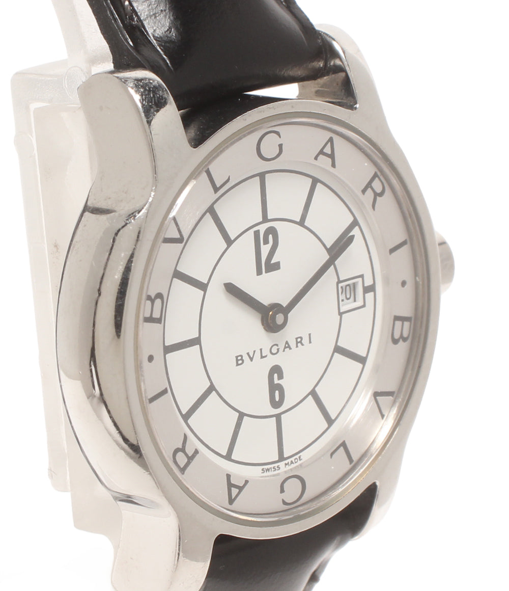 BVLGARI 腕時計 ソロテンポ クオーツ ホワイト ST29S レディース ブルガリ