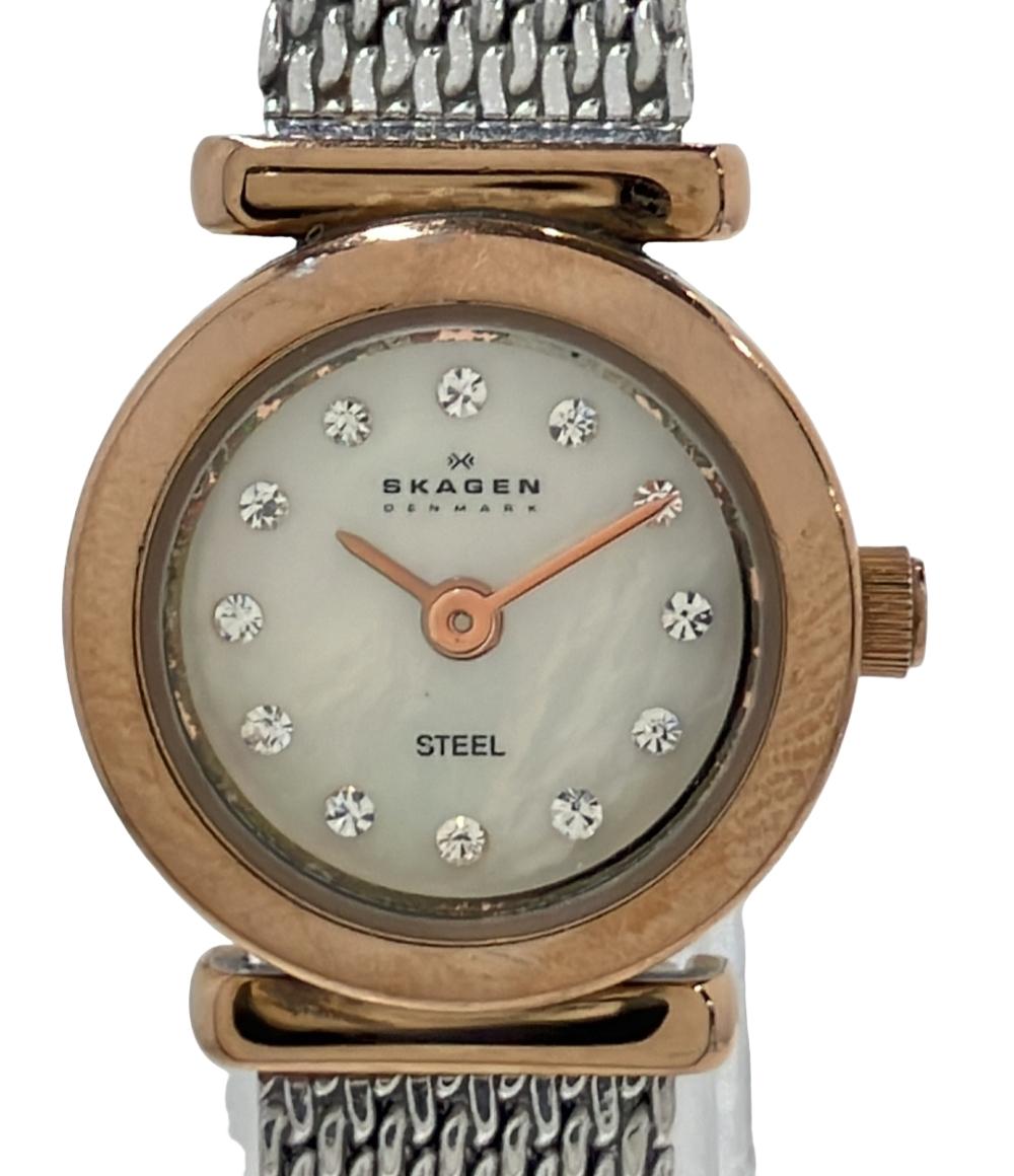 スカーゲン 腕時計 クオーツ シェル 107XSRR レディース SKAGEN