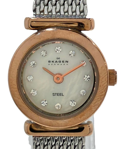 スカーゲン 腕時計 クオーツ シェル 107XSRR レディース SKAGEN
