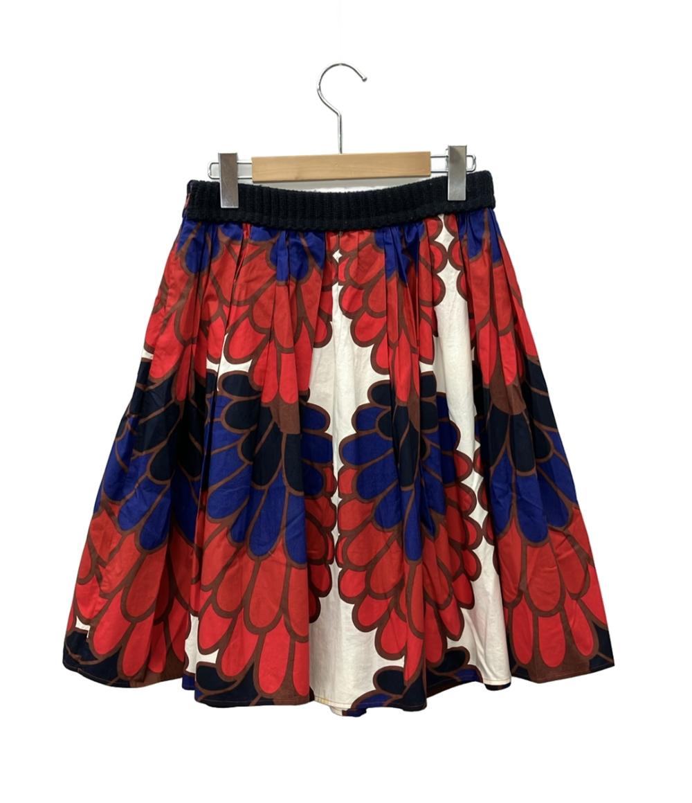 ミュウ ミュウ フレアスカート 花柄 レディース SIZE 40 (M) Miu Miu