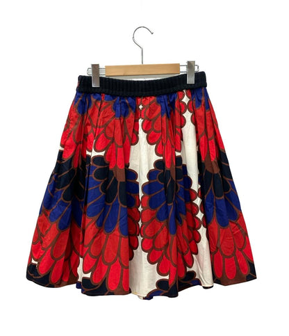 ミュウ ミュウ フレアスカート 花柄 レディース SIZE 40 (M) Miu Miu