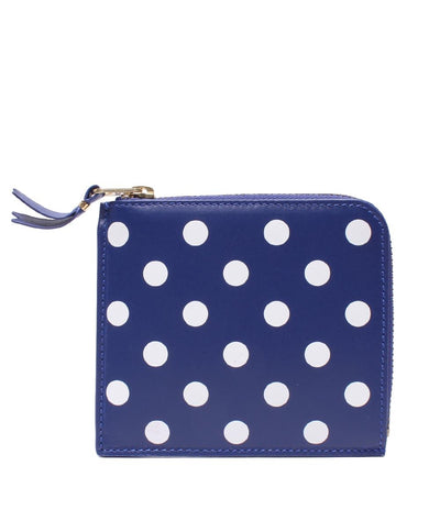 美品 コムデギャルソン ドットプリント L字ファスナー財布 レディース COMME des GARCONS