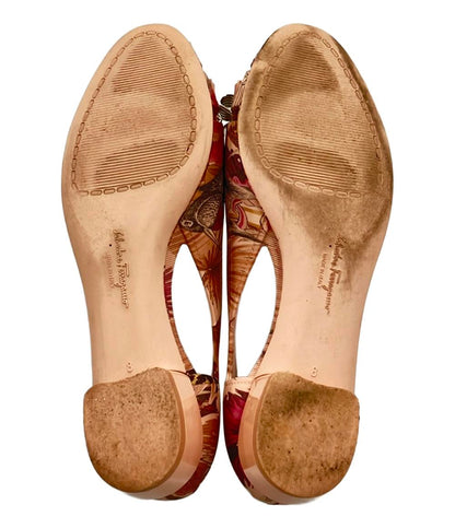 サルヴァトーレフェラガモ ラバーパンプス 花柄 ヴァラ レディース SIZE 8 (XL) Salvatore Ferragamo
