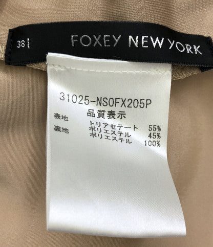 ペプラムペンシル ワンピース ピンクベージュ      レディース SIZE 38 (S) FOXEY NEWYORK