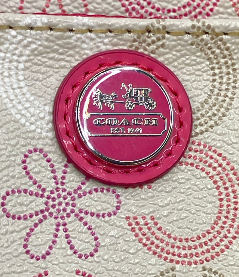 COACH ポーチ 花柄 オプアート レディース コーチ