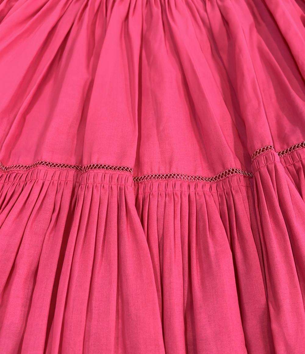 Drawer ティアードフレアタック ロングスカート 6524-299-1725 レディース SIZE 38 ドゥロワー