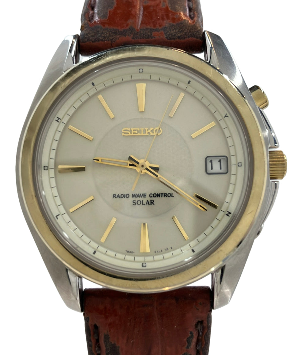 SEIKO 腕時計 ソーラー 7B42-0AK0 メンズ セイコー