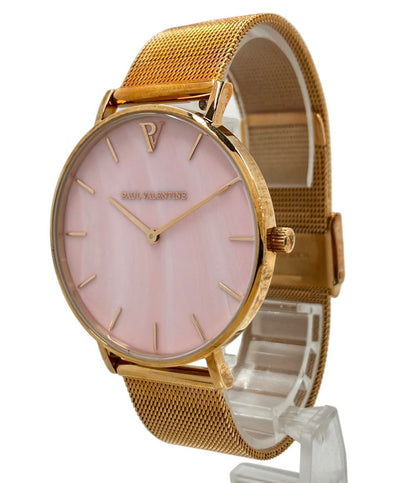 ポールバレンタイン ③-175  602　腕時計　PV38611 クオーツ ピンク メンズ PAUL VALENTINE