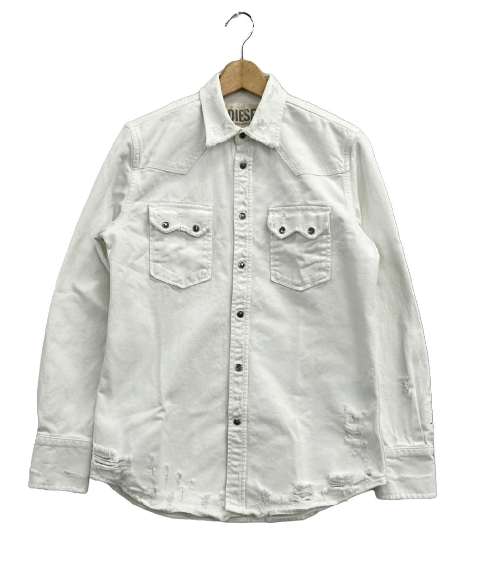 ディーゼル デニムジャケット ダメージ加工 メンズ SIZE S (S) DIESEL