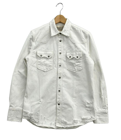 ディーゼル デニムジャケット ダメージ加工 メンズ SIZE S (S) DIESEL