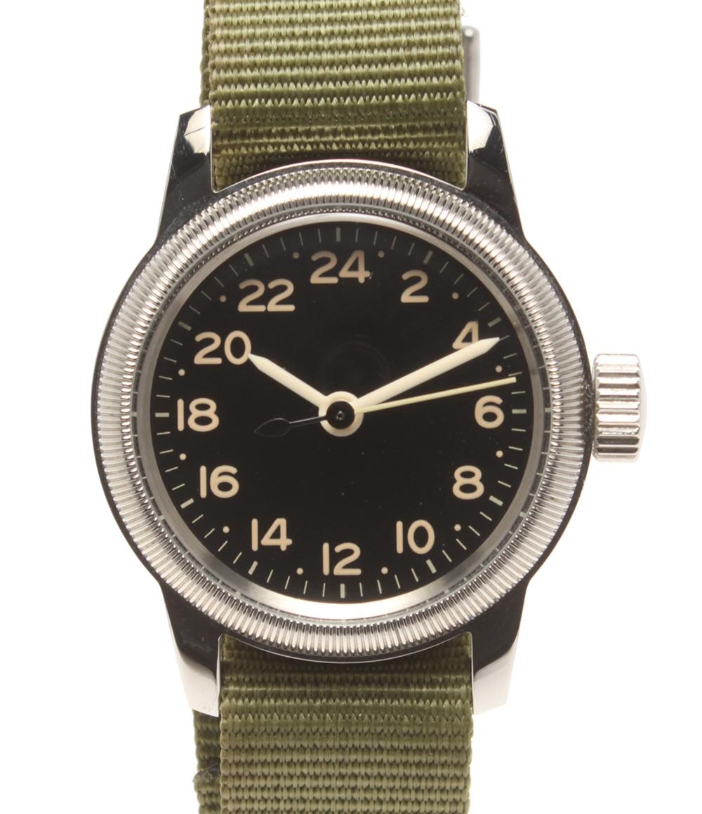 美品 A.F.U.S.ARMY 腕時計 24時間表示 TYPE A クオーツ ブラック レディース メンズ