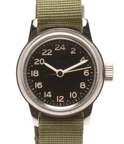 美品 A.F.U.S.ARMY 腕時計 24時間表示 TYPE A クオーツ ブラック レディース メンズ