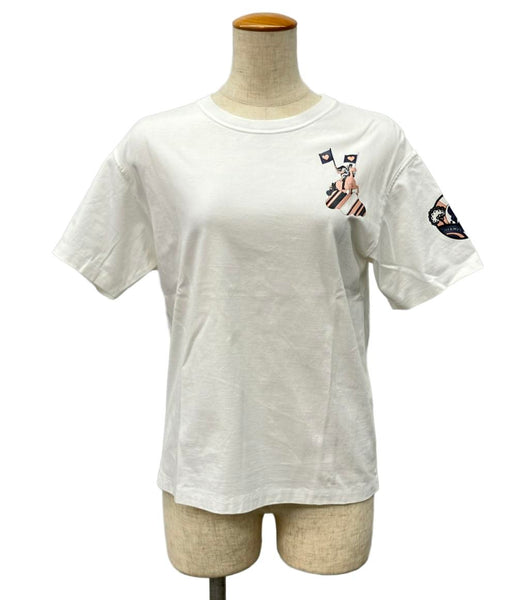 HERMES エルメス　Tシャツワンピース　カルトゥッシュ　36サイズ HERMES エルメス Tシャツワンピース カルトゥッシュ 36サイズ